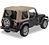 Capota de Lona Bestop Replace-A-Top Dark Tan com Janelas Fumê (Para Ferragem Original) - Jeep Wrangler TJ (1997-2002) - Imagem 1