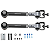 Par de Bielas de Barra Estabilizadora Dianteiras maXpeedingrods com Sistema de Desconexão Rápida (Quick Disconnects) - Para Jeep Wrangler TJ / Cherokee XJ (Lift de 2.5" a 6") - Imagem 1