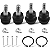 Kit com 4 Pivôs de Suspensão Dianteira (Superiores e Inferiores) maXpeedingrods - Jeep Wrangler JK / Grand Cherokee WJ - Imagem 1