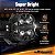 Par de Faróis de LED Heavy-Duty maXpeedingrods Série X – 5" (12,7 cm) Sistema Panorâmico Side Shooter 270° | Potência de 212W (25.440 LM) e Retroiluminação RGB de 7 Cores - Imagem 6