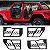 Portas Tubulares Off-Road Safari para Jeep Wrangler JK (2007-2018) – Kit Completo 4 Portas - Imagem 1