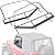 Par de Molduras de Porta Superior em Aço Jeep Wrangler TJ – Estilo Original de Fábrica (OE) - Imagem 1