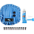 Kit de Capa de Diferencial Performance Dana Spicer Azul (10053467) - Dana 35 AdvanTEK Traseiro - Imagem 1