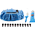 Kit de Capa de Diferencial Performance Dana Spicer Azul (10053467) - Dana 35 AdvanTEK Traseiro - Imagem 3