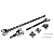 Kit de Semi-Eixos Dianteiros USA Standard Gear (ZA W24164) em Aço Cromoly 4340 com Cruzetas Spicer — Jeep Wrangler JK Non-Rubicon (Dana 30) - Imagem 1