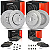 Kit Freio Disco Perfurado Pastilha Ceramica Wrangler Jk 07-18 - Imagem 1