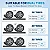 Kit de Niveladores Curvados Heavy Duty Kohree para RVs e Trailers - Conjunto com 2 Blocos de Nivelamento (Suporta até 15.875 kg / 35.000 lbs), 2 Calços de Roda Azuis, 2 Tapetes Antiderrapantes e Bolsa de Transporte - Imagem 7