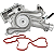 Bomba de Agua DNJ WP1160A Dodge Ram 2500 3500 5.7L V8 Hemi 2003-2008 - Imagem 3
