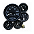 Kit Medidores Jeep Willys 0-60 MPH Ford GPW M38 Aro Preto - Imagem 1