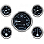 Kit Medidores Jeep Willys 0-60 MPH CJ2A CJ3A CJ3B Aro Cromado 12V - Imagem 1