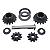 Kit Engrenagens Aranha Yukon Dana 44 30 Estrias YPKD44-S-30 Preto - Imagem 1