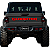 Kit Emblema Traseiro Jeep Gladiator Vermelho Fosco Mopar Original - Imagem 1