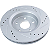 Kit Disco de Freio Perfurado Frisado Revestido Zinco TRQ Jeep Wrangler Cherokee 4x4 - Imagem 4