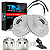 Kit Freio Dianteiro TRQ Perfurado Frisado Jeep Wrangler Cherokee XJ - Imagem 1