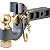 Engate Combo Pintle e Bola CURT 48407 SecureLatch Receptor 2" 6t - Imagem 1