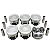 Jogo de Pistão Jeep Wrangler Cherokee 4.0 L6 STD DNJ P1123 - Imagem 2