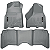 Tapete Husky Liners Weatherbeater Ram 1500 2500 3500 Crew Cinza - Imagem 1