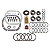 Kit de Instalacao Coroa e Pinhão ExCel XL-1058-1 Dana 30 Dianteiro Jeep Wrangler Cherokee - Imagem 1