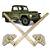Par Comando Macaneta Interna Porta Rural F75 Aero Willys 1967 A 1977 - Imagem 1