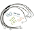 Flexivel de Freio Inox Estendidas Jeep Wrangler JK JKU Lift 4-6 Pol - Imagem 1