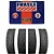 Jogo de Lonas de Freio Fras-le TY/252-X Toyota Bandeirante 1980 a 1992 - Imagem 1