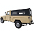 Capota Caçamba Ford Willys F75 Lona Preta 4 Janelas Sanefa - Imagem 1