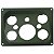 Painel de Instrumentos Humvee HMMWV Militar Plastico Verde - Imagem 1