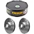 Par Disco de Freio Diant FREMAX BD5124 Jeep Cherokee Wrangler - Imagem 2