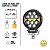 Par Farol Milha LED 30W Redondo DRL Âmbar Strobo SCP-1230R - Imagem 3