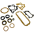 Kit Juntas e Vedações Caixa Tração Dana 18 Crown J0923300 Jeep Willys - Imagem 1