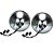 Par Farol Selado 24V Sealed Beam Jeep Willys M38 M38A1 Douglas - Imagem 4