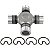Cruzeta Cardan Engraxavel Dana Spicer SPL70-1X Serie 1550 OSR - Imagem 2