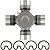 Cruzeta Cardan Engraxavel Dana Spicer SPL70-1X Serie 1550 OSR - Imagem 1
