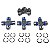 Kit Reparo Cardan Dianteiro Duplo Cardan Jeep Cherokee XJ TJ - Imagem 2
