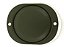 Refletor Metal Amarelo Olho Gato Jeep Militar GPW MB Ovalado - Imagem 2