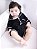 ENCOMENDA - Pijama Infantil Unissex Americano Botões Curto Preto - Imagem 2