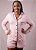 Pijama Lorena Americano Botões Blusa Longa e Short Rosa Claro - Imagem 8