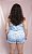 Pijama Carol Cropped com Renda e Short Estampa Estrelinhas - Imagem 4