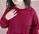 Pijama Sôfi de Tricô Blusa Longa e Calça Cereja - Imagem 4