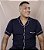 Pijama Masculino Vicente Americano Botões Blusa Curta e Short Azul Marinho - Imagem 3