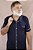 Pijama Masculino Vicente Americano Botões Blusa Curta e Short Azul Marinho - Imagem 6