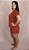 Pijama Aline Blusa Curta e Short Terracota - Imagem 3