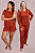 Kit 2 Pijamas Femininos: Aline e Vanessa Terracota - Imagem 1