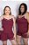 Pijama Maria Rosa Blusa Alça e Short Vinho - Imagem 4