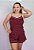 Pijama Maria Rosa Blusa Alça e Short Vinho - Imagem 6