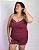 Pijama Maria Rosa Blusa Alça e Short Vinho - Imagem 3
