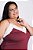 Camisola Gabriela Vinho com Renda Off White - Imagem 4
