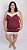 Camisola Gabriela Vinho com Renda Off White - Imagem 3