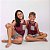 Pijama Infantil Camiseta com Bolso e Short Cinza e Vinho - Imagem 3