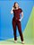 Scrub Feminino Moove Marsala - Imagem 2